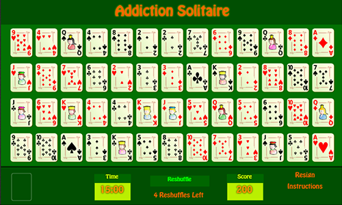 Addiction Solitaire Card Game